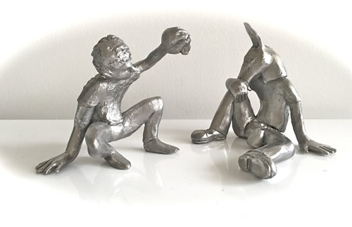 Small sculptures (stainless steel), characters  based on Shakespear's Midsummers Night Dream